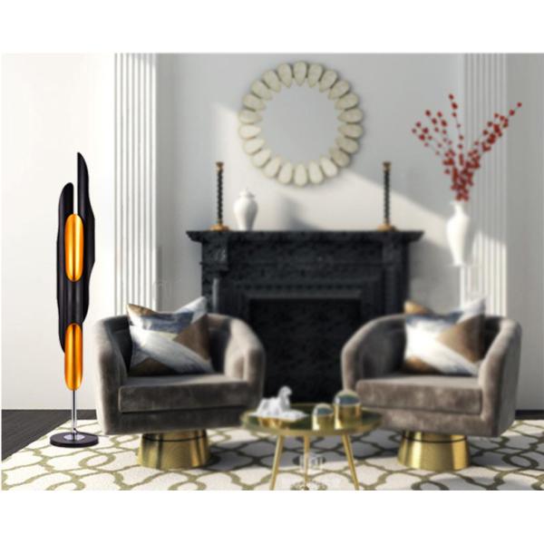 Creative LED Adjustable Floor Lamp , Minimalist Metal Bedroom Floor Lamps