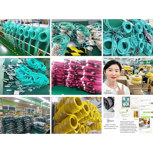 G657A2 OM3 96 Core MPO Fiber Optic Cable Multi Mode Yellow For FTTH