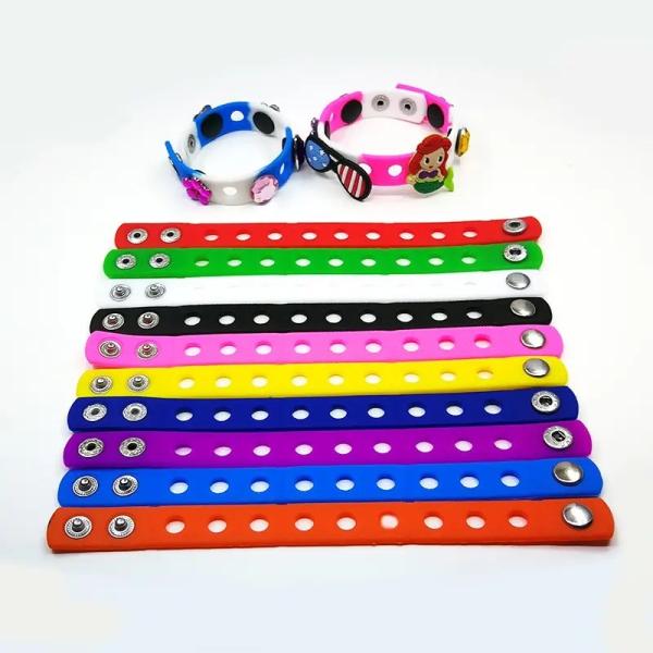 Hot Seller Kids Silicone Rubber Bracelet Charms for Education Target End User 21cm
