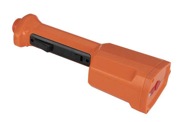 Orange Electric Cattle Prod Pig Prodder 10000V 58cm ABS With Rubber Grip