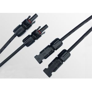 2 To 1 Solar Panel Branch Connector With PPO Waterproof IP67 CE Certification
