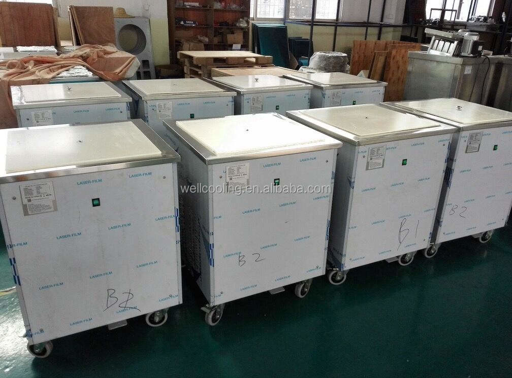 High Efficiency High Quality Single Round Pan Fried Freeze Ice Cream Roll Machine