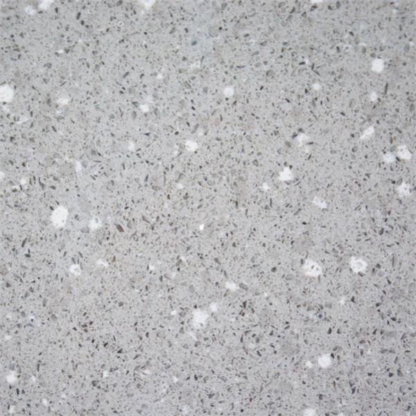 Shining 3200*1800MM Mirror Grey Quartz Stone For Home Decoration