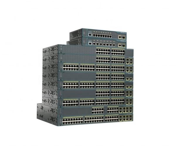 Le système de commutation de réseau Ethernet de Cisco Catalyst 2960 plus 48 ports est appelé commutateur POE WS-C2960+48PST-L 2 1000Base-T +2 SFP LAN Base.