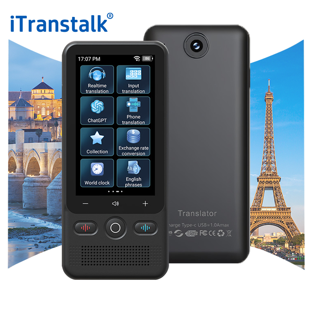 160 Languages Mini Translator Device Touch Screen Online Offline Languages Translation
