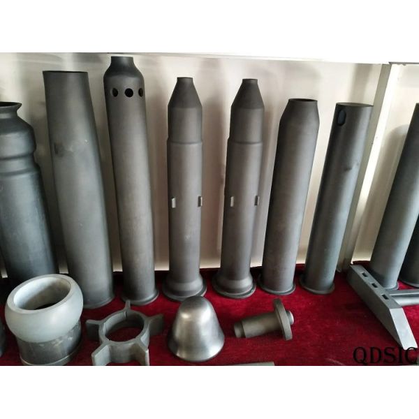 Rongsheng SiSiC RBSiC SiC Nitride Bonded Silicon Carbide Nozzle Burner Refractory For Industrial Furnace Kilns