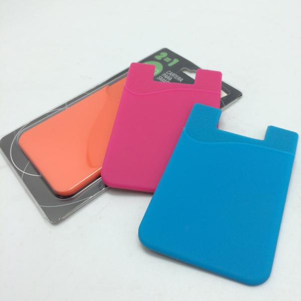 3M sticky Portable Fashion New Silicone credit Card Holder SL-018