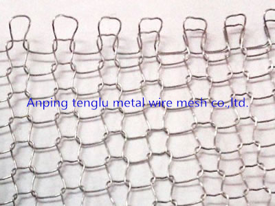 Blanket Stainless Steel Knitted Mesh , Copper Cleaning Welded Wire Screen