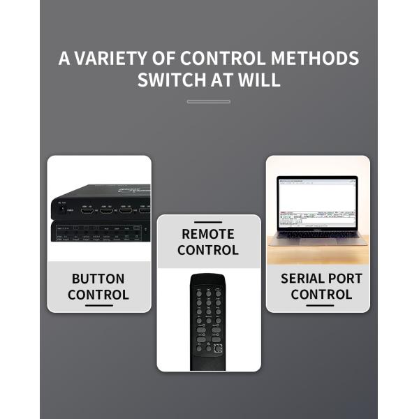 4K Quad HDMI Multiviewer Switch 4X1 1920x1080@60Hz видеостенный контроллер