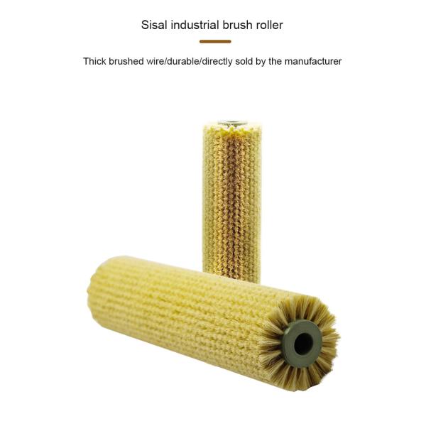 Industrial Cylindrical PP Vegetable Fruit Roller Brush For Washing And Peeling