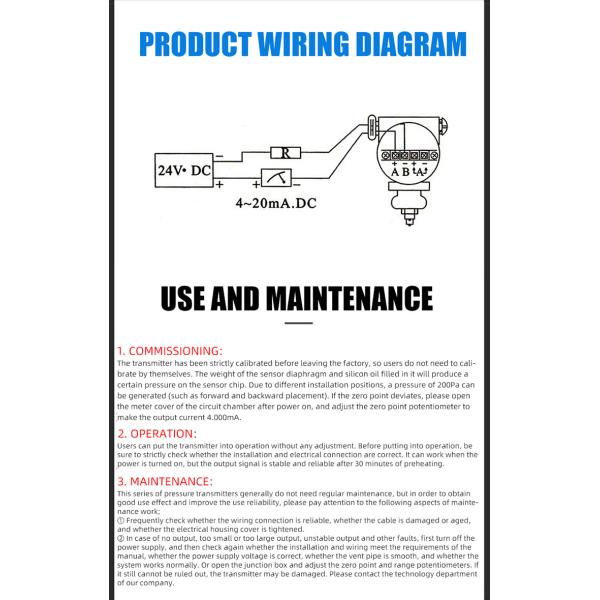 Zhejiang Produced 0.5%FS 24v LED Digital Display High Temperature Pressure Transmitter