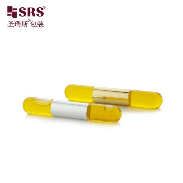 SGB2-5+5ML Clear Double Tube Perfume Glass Bottle 15mm With SS304 Ball