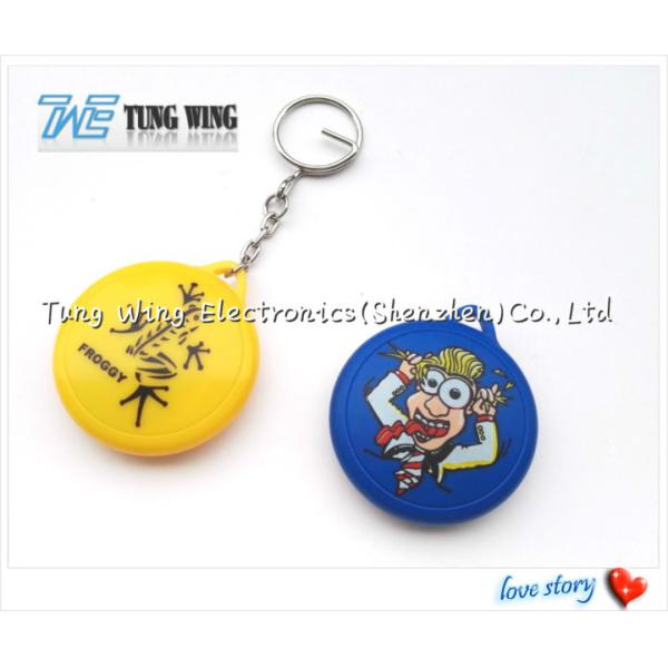 Уникально круглое нот Keychain, ABS, звук Keychain новизны металла