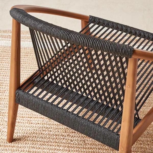 Outdoor Dining Chairs Natural Stackable Teak Wood Villa Solid Wood Restaurant Lounge Chair Outdoor Furniture Ourtdoor Furniture
