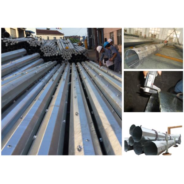 33 кВ Филиппинский стальной силовой столб 90 футов с угловыми руками для распределения энергии