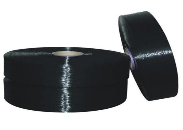 Estiramento alto girado anel parcialmente orientado preto do fio 150D/48F do poliéster da cor