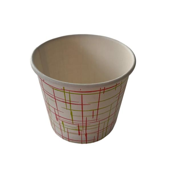 PE Coating 5oz Ice Cream Cups Flexo Printing Single Wall Paper Eco Ice Cream Cups