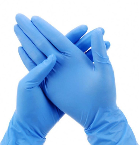 GB2626 14.6cm*11.5cm Blue Disposable Medical Nitrile Gloves