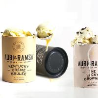 Envases de tubos de papel personalizados, respetuosos con el medio ambiente, duraderos para envases de helados