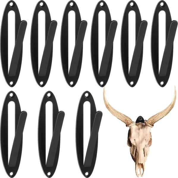 Bracket decorativo montado na parede para exibir antílopes de veado e crânios de outros animais
