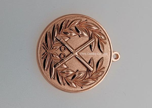 Gold Plating Iron Basketball Medals ,  Military Air Force Medals Brass Stamped Personalized
