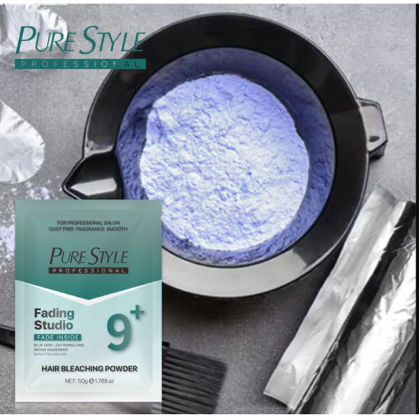 Home Dust-Free 50g Hair Bleaching Powder Blue Hair Color Powder Herbal Formula OEM Hair Dye Factory Wholesale