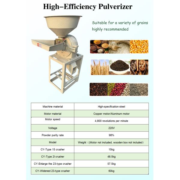 Durable Agricultural Crusher Grinder Mill Processing Equipment Corrosion Resistant
