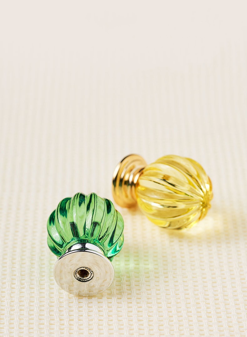 Colored Knobs for Living Room Bedroom Other Spaces-Glass Acrylic Wardrobe Drawer Dresser Bathroom Hotel Apartment Dining