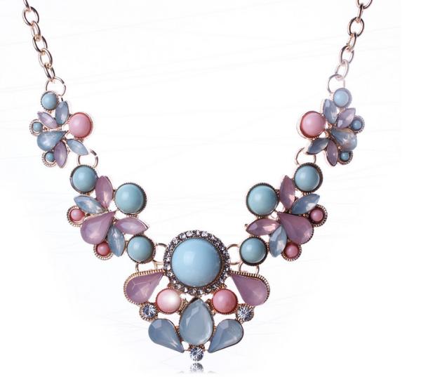 brand fashion accessories Quietly elegant water pure and fresh and short chain necklace