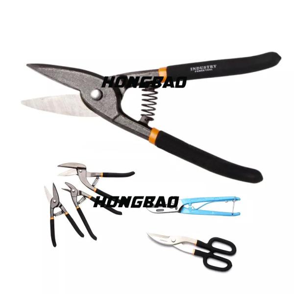 Sheet Metal Hand Snips Straight Hand Snips Tin Scissors 9 12
