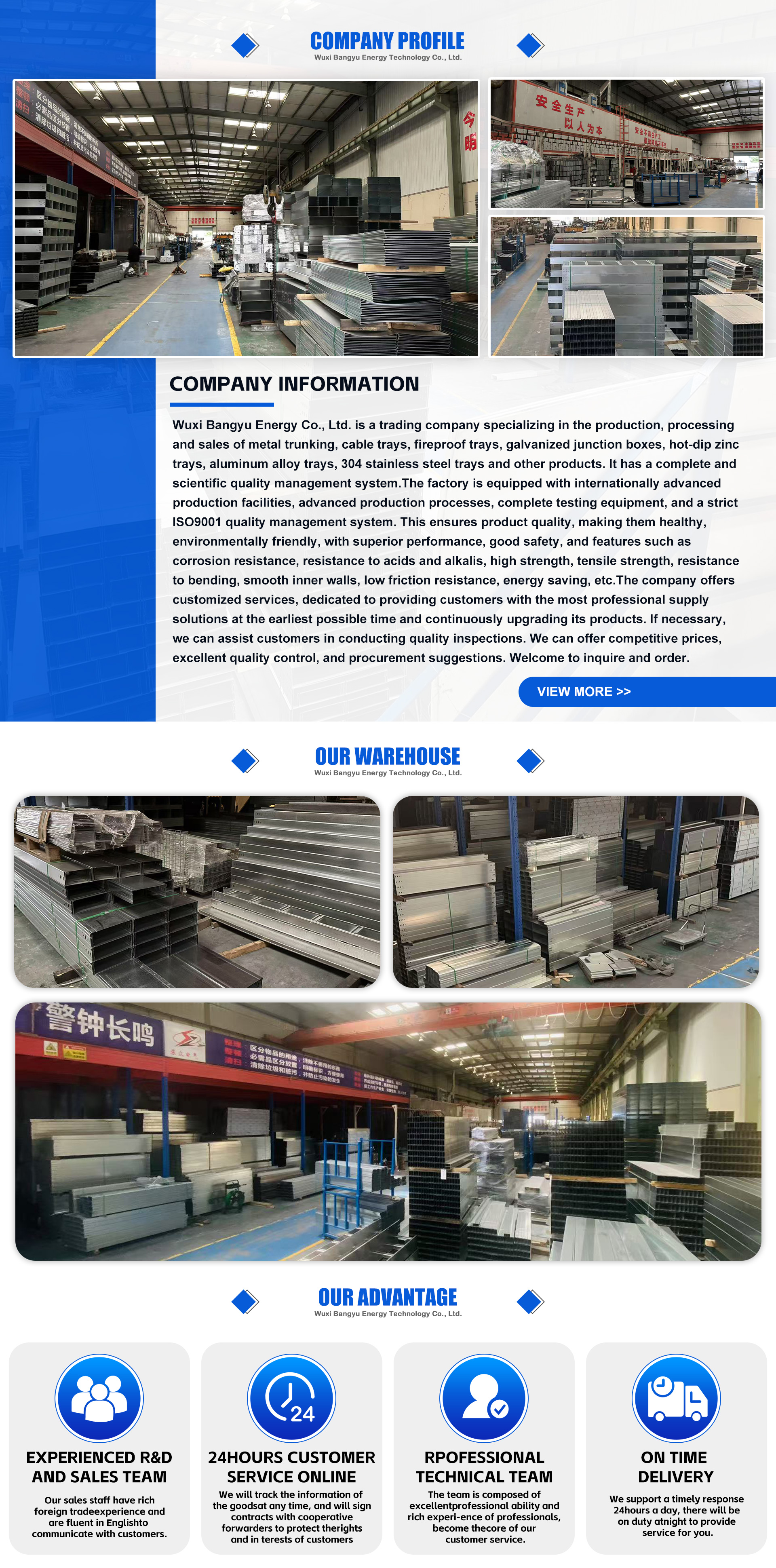 Stainless Steel Self-locking Industrial Cable Trays & Trunking for Cable Laying and Industrial Use