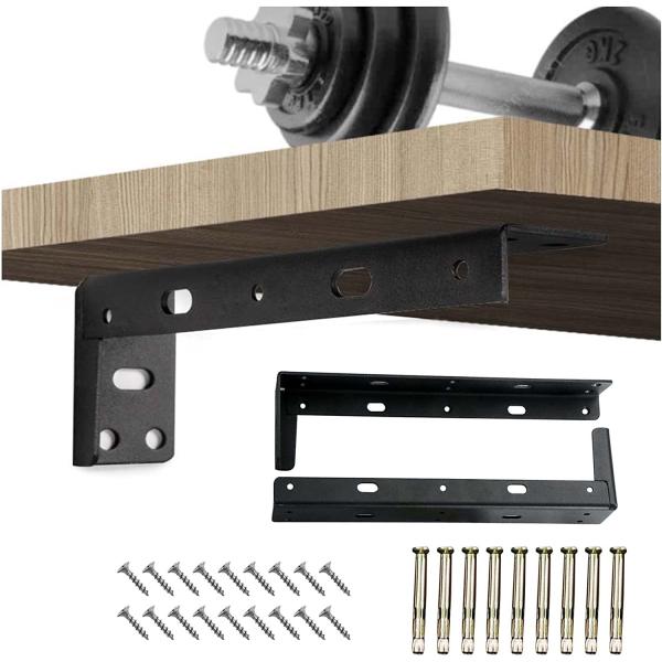 L 形カウンタートップ 浮遊棚 ブラケット ギャラジング 組織のための重用金属