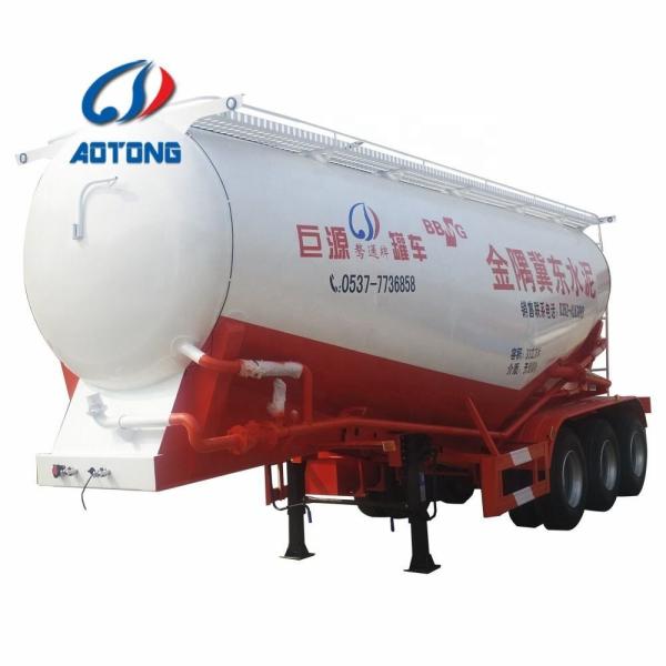 30-60CBM Semi-remolque de cimento a granel com 28 toneladas de engrenagem de pouso e carga útil máxima de 28000 kg
