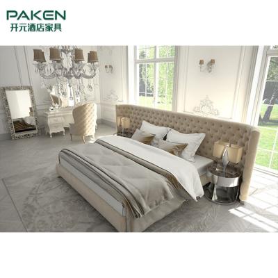 Personalize a cama bonita de Furniture&Modern do quarto luxuoso da mobília da casa de campo