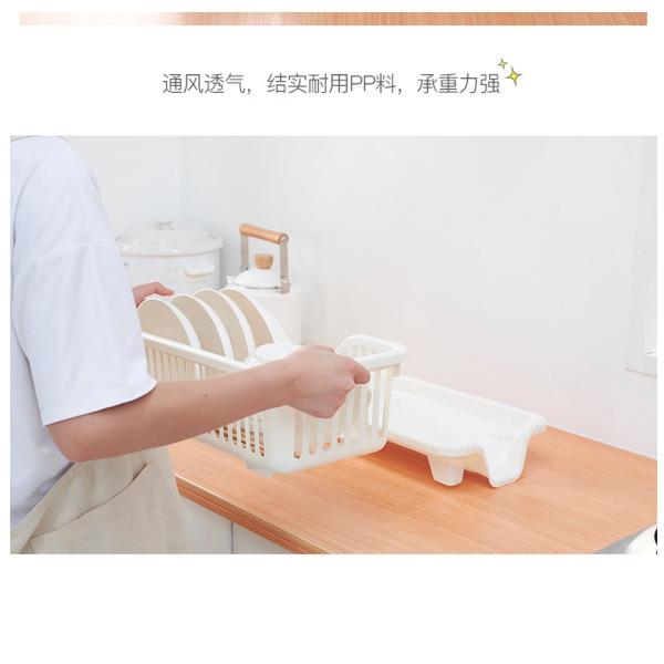 Cupboard Dish Kitchen Storage Racks Plastic Basket Organizer Holders