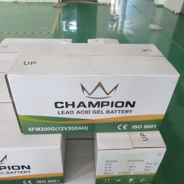 12V 200AH Sealed Gel Lead Acid Battery For Solar Cell Power Generation
