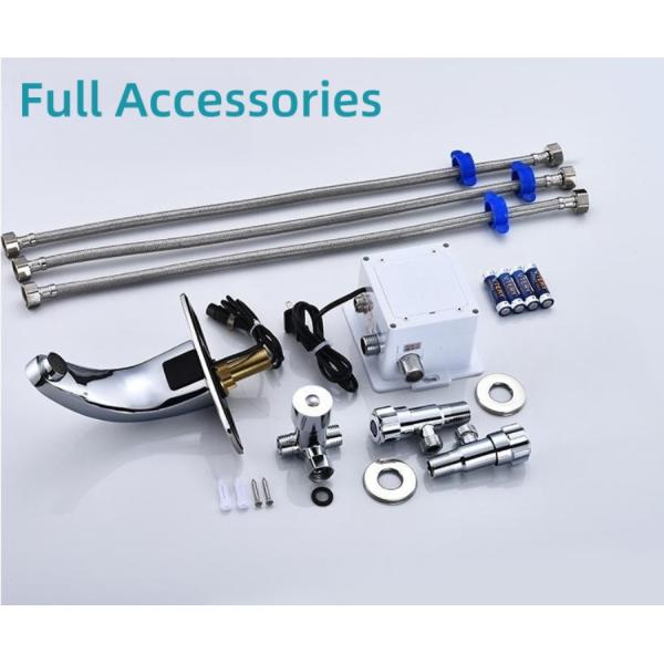 Gravity Casting Automatic Infrared Sensor Faucet Smart Bathroom Faucet Brushed