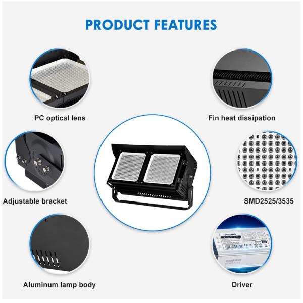 ODM Внешний стадион светодиодный светодиод 500w высокая мощность