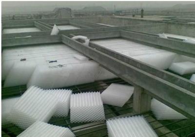 1000×1000×866 Lamella Tubes Settler em Tratamento de Águas Residuais Industriais Material FRP / PP