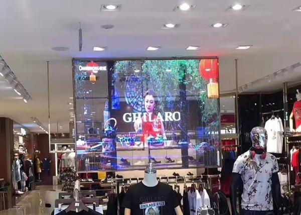 2100cd Transparent Glass LED Display P10.42mm 500mmx500mm Module