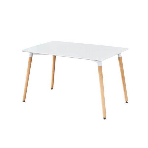 Mesa de jantar 49.6lbs minimalista moderna 29,53 polegadas - pé alto da madeira de faia