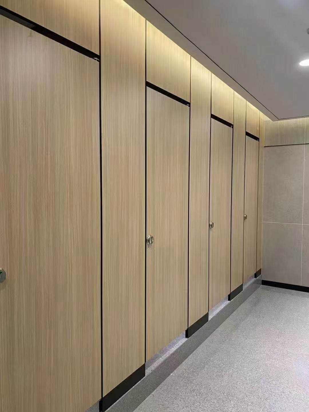 Waterproof Scratch Resistant Compact Board Toilet Partition | Anti-Collision