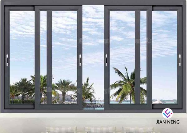Powder Coated Aluminium Sliding Glass Windows And Doors For Construction Buildings