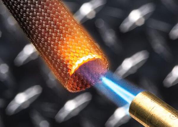 Aprovação material Sleeving trançada elétrica resistente do animal de estimação ROHS/CUL/CSA da chama