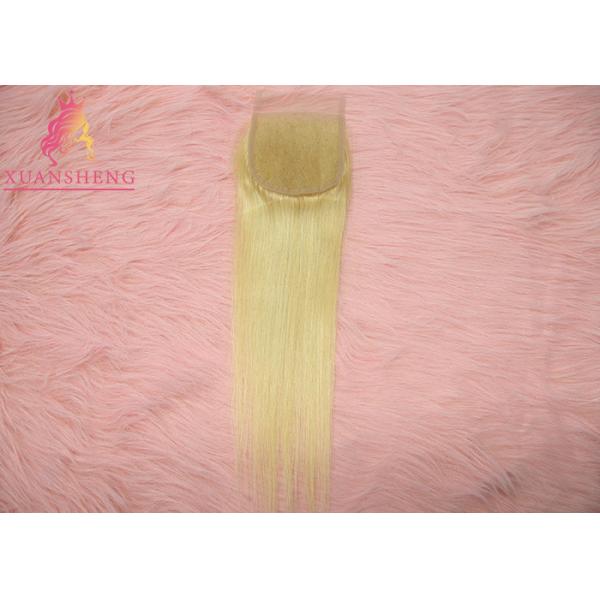 Straight 613 Blonde Hair 4*4 Closure Unprocessed Cuticle Aligned Raw