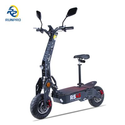 Certificado CE 2*1000W Dual Hub Motor Drive Adult E-Scooter com 90/65-6.5 Off Road Wheels