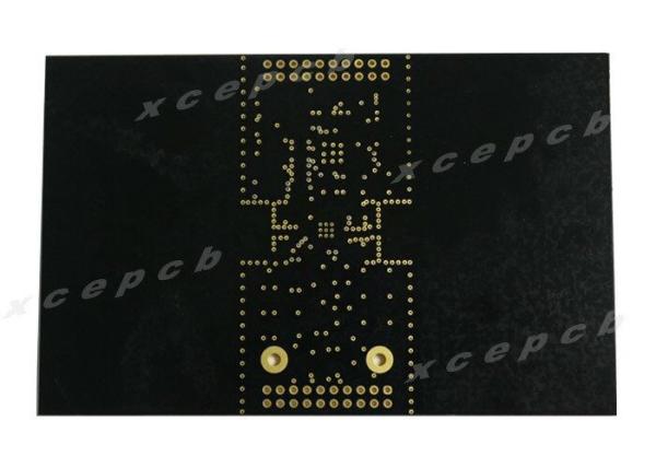 Customed 1.6mm Electronics Pcb Double Sided Ul 94v0 Black Soldermask White Silkscreen