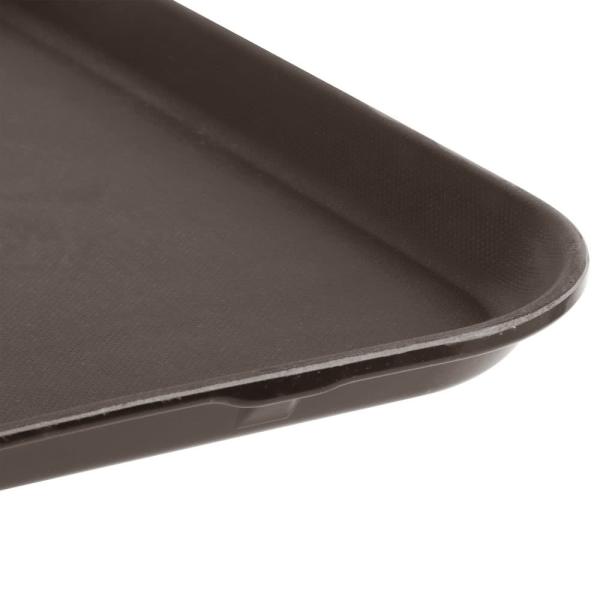 Fiberglass Serving Trays Room Service Equipments 14mm Round Non Skid Dia. 35.5cm