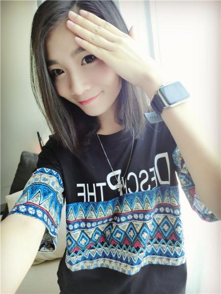 2016 Fashion Parent-child outfits Summer Black Bohimian Style T-shirt Casual style