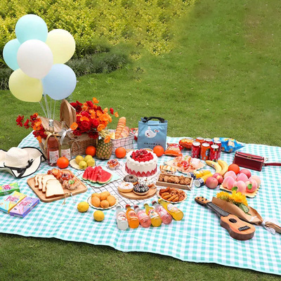 Customized Picnic Camping Mat Mattress Pocket Beach-Mat Lightweight Waterproof Portable Climbing Mat Plaid Blanket